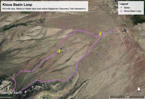 Kious Basin loop trail
